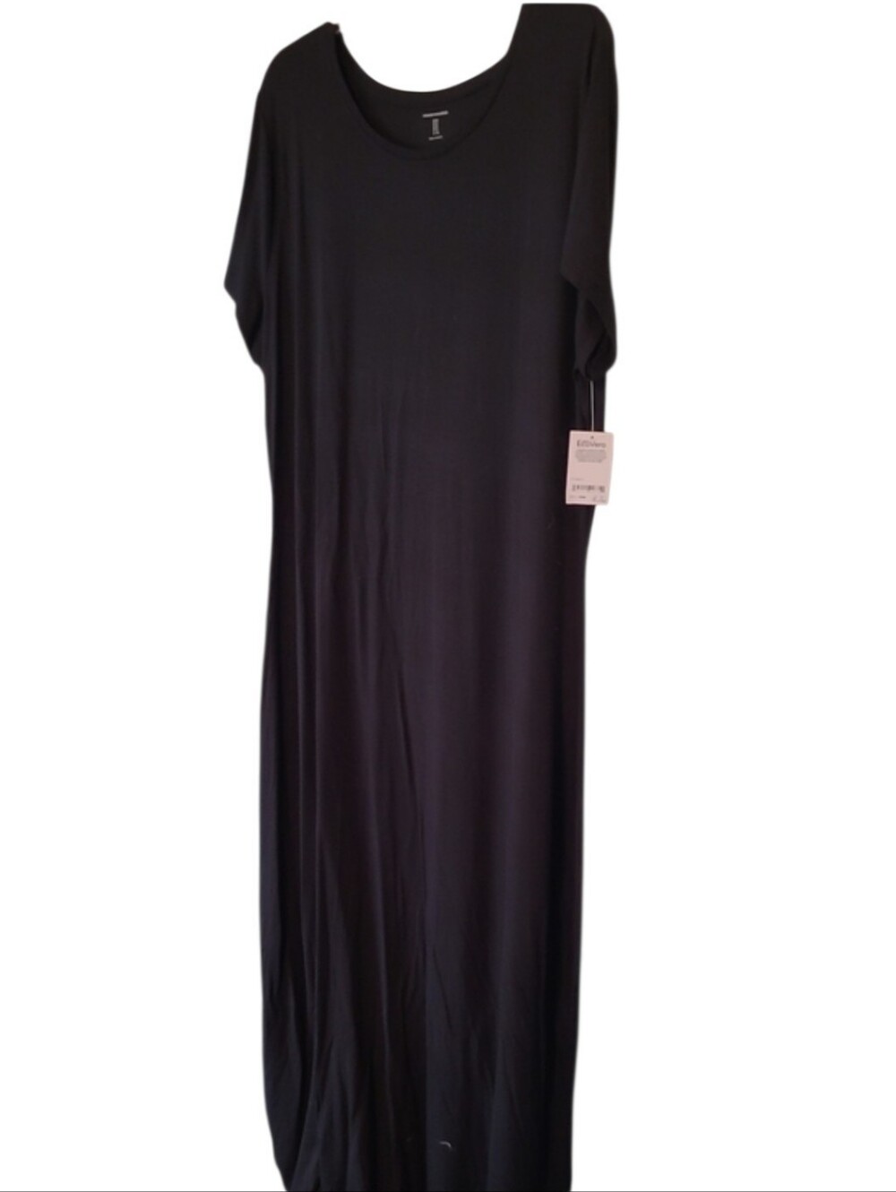 Amazon Essentials Black Maxi Dress with Short Sleeves